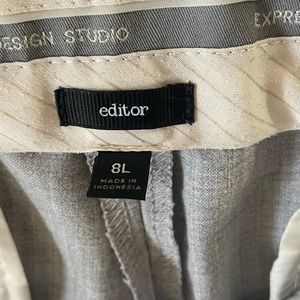 Size 8Long Heather grey dress pants